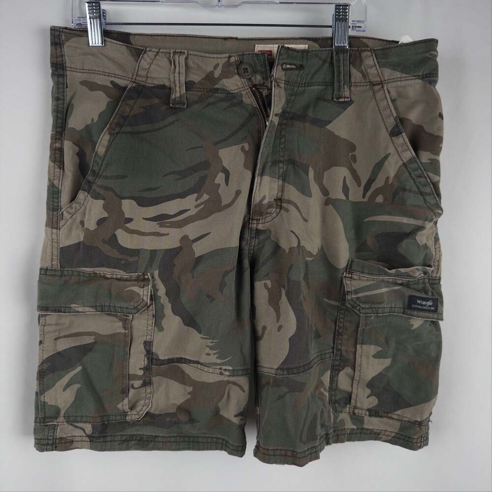 Wrangler Men's Relaxed Fit Camo Cargo Shorts